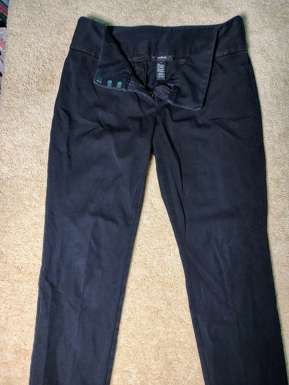Alfani Black Slim Chinos for Men